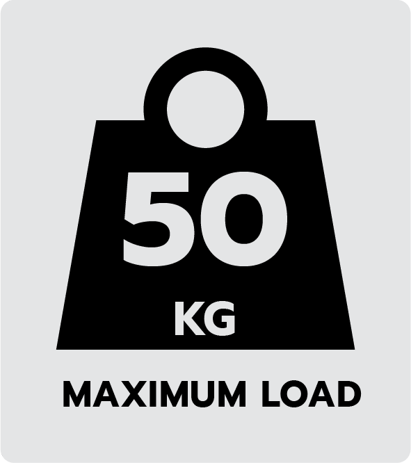 Maximale Last 50 kg